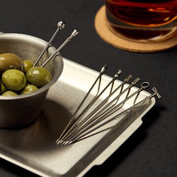 바겐슈타이거 스텐 304 홈탠팅 디저트 피커 8pcs 가니쉬 포크