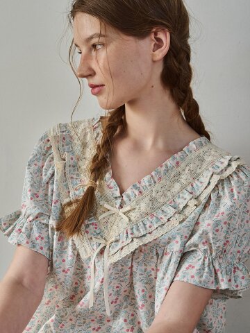 앤의 버찌 반팔 투피스 피치베이지 (40수)