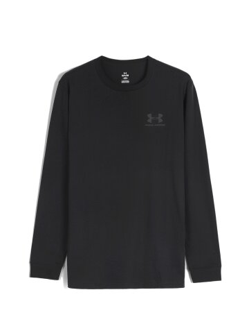언더아머 긴팔티 스포츠스타일 레프트체스트 블랙 1329585-002