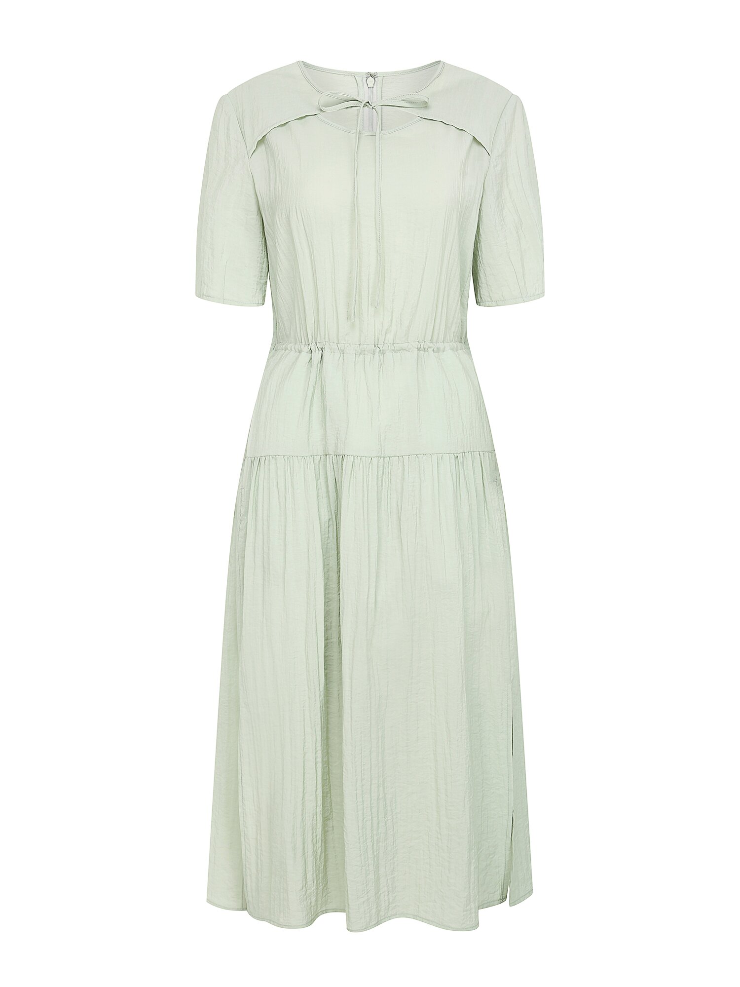 리본 레이어 티어드 원피스 (MINT)