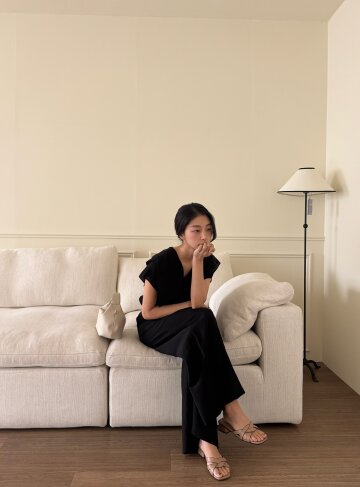 [2컬러] 르제로 플로웨어 와이드 팬츠
