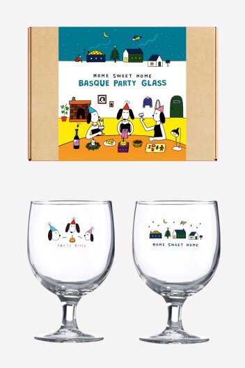 [선물포장] 홈파티 와인잔 맥주잔 겸용 고블렛 250ml 2P세트