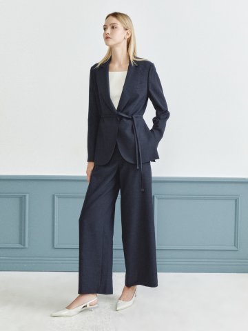 히든 버튼 퀼로트 팬츠 