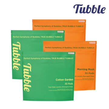 [터블] 트루클린 3in1 캡슐 세탁세제 혼합 4종(코튼가든,모닝머스크) 30P x 4개
