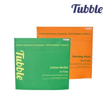 [터블] 트루클린 3in1 캡슐 세탁세제 혼합 2종(코튼가든,모닝머스크) 30P x 2개