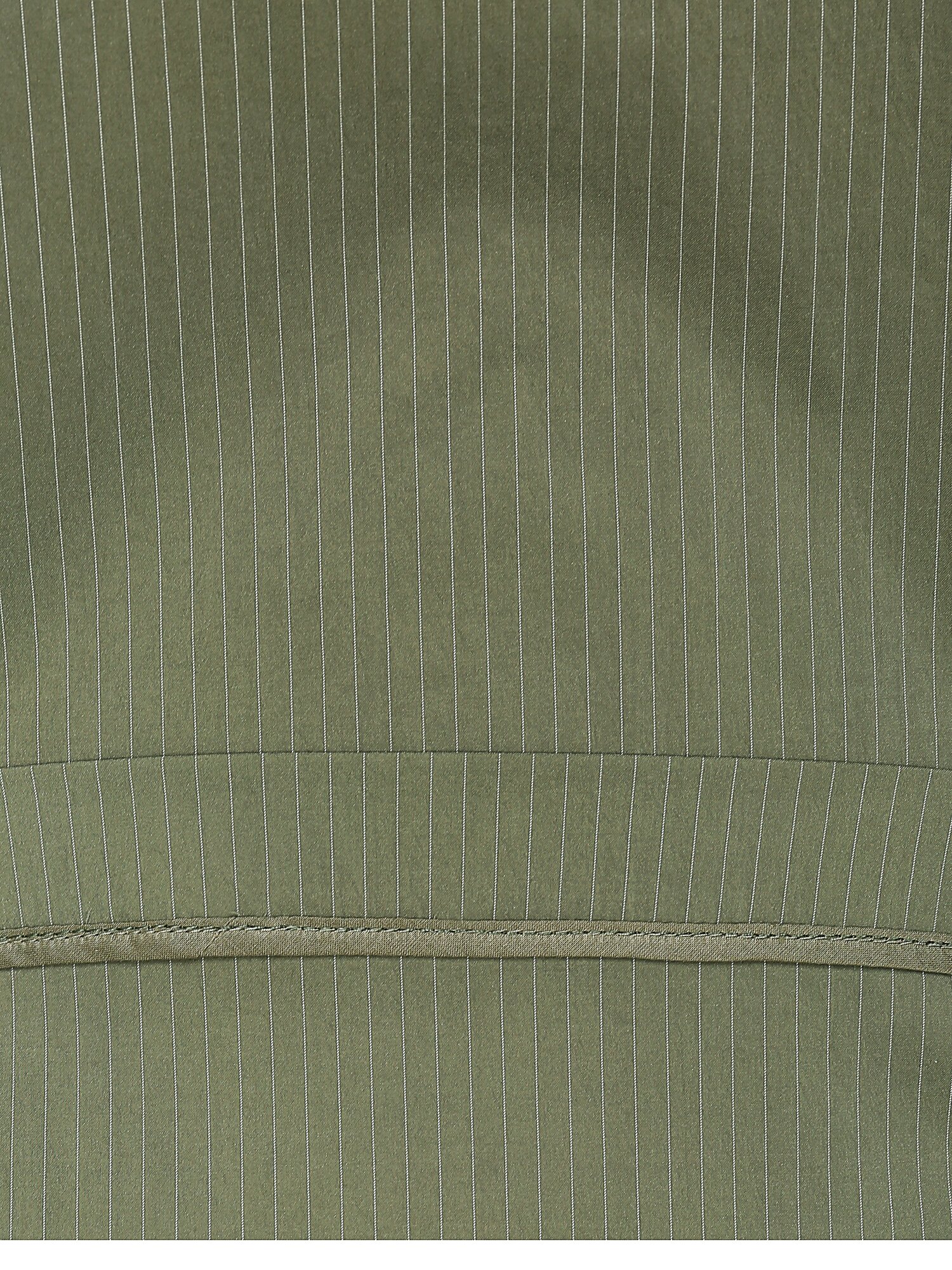 집업 플레어 셔츠 원피스 (STRIPE KHAKI)