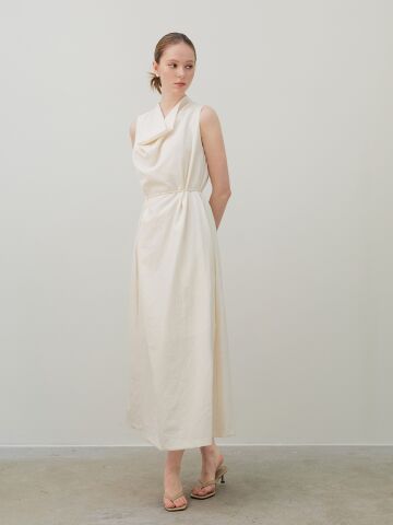 Drape Dress_Ivory