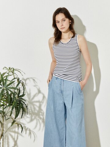 소프트 텍스처 캐주얼 탑 