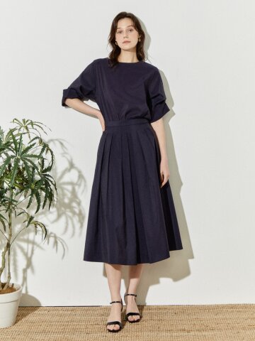 데일리핏 핀턱 포켓 스커트 