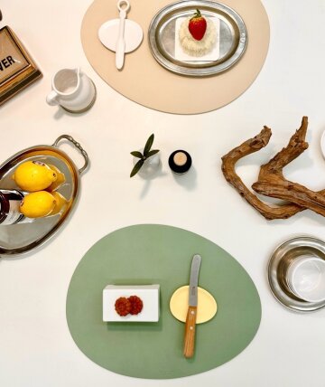 르엔미 조약돌 가죽트레이(테이블매트)