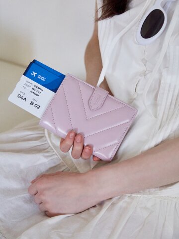 [선물포장] 퀼팅 여권 지갑_2colors