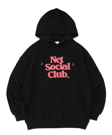 OG LOGO PINK GLOSS HOOD (BLACK)