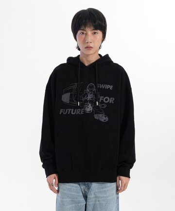 스와이프 4 퓨처 후드티 (블랙)