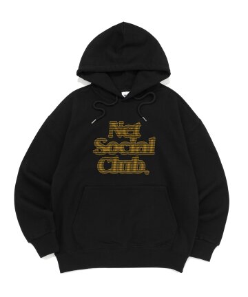 블러 로고 후드티 (블랙)