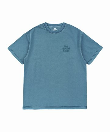 SMALL LOGO PIGMENT TEE (SLATE)