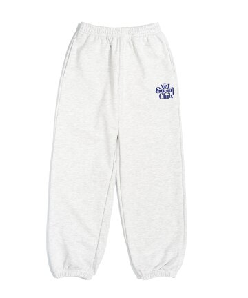 CURLY LOGO JOGGER PANTS (LIGHT MELANGE)