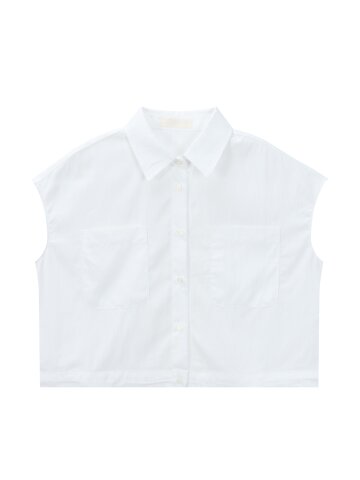 CROP STRING BLOUSE Ivory