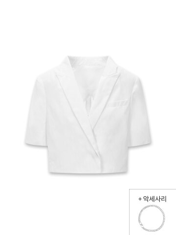 RECUR Half Jacke White