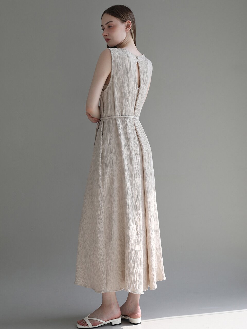 [12차][컬러추가] Back slit pleated midi dress_5 Colors