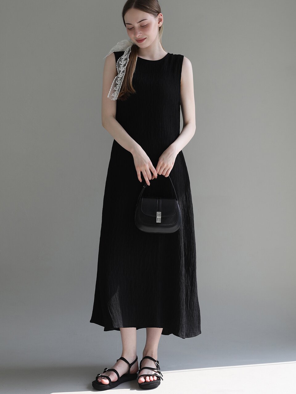 [12차][컬러추가] Back slit pleated midi dress_5 Colors