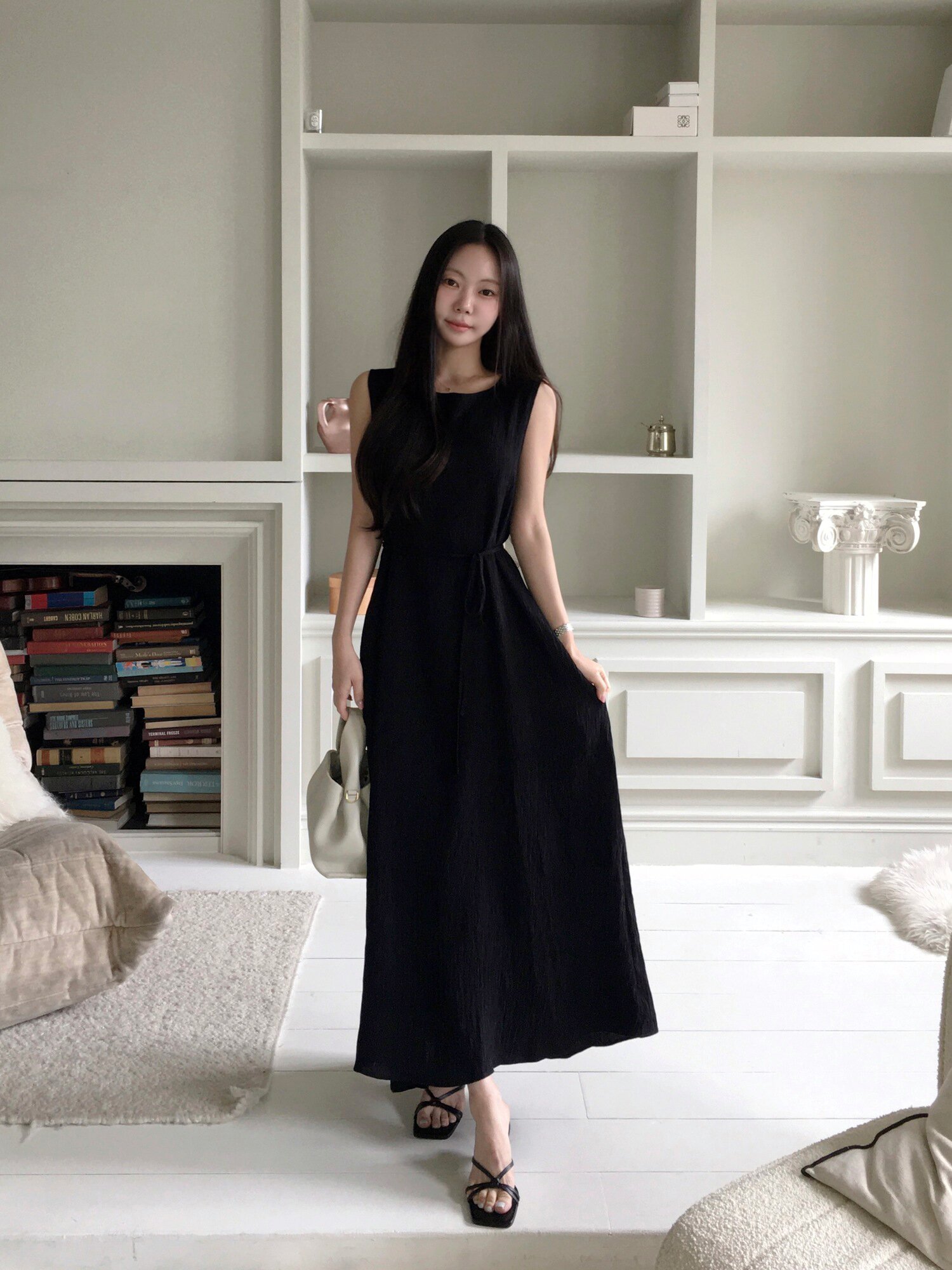 [12차][컬러추가] Back slit pleated midi dress_5 Colors
