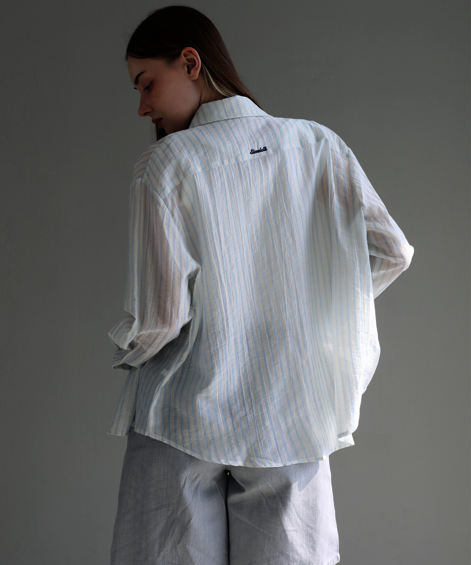 Flow stripe shirt - Blue