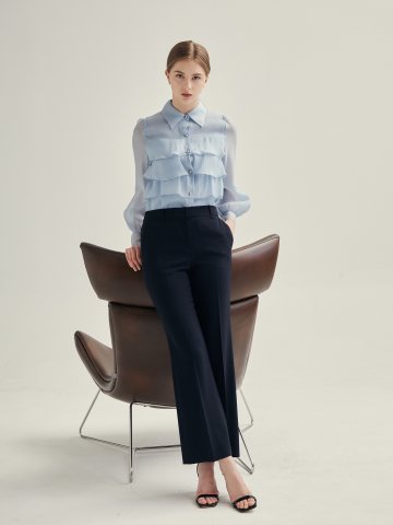 슬림 세미 부츠컷 팬츠 