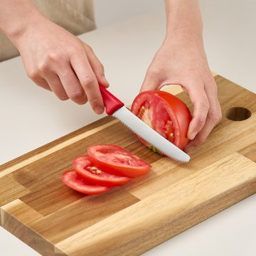 바겐슈타이거 톱니과도 빵칼 과일칼 레드