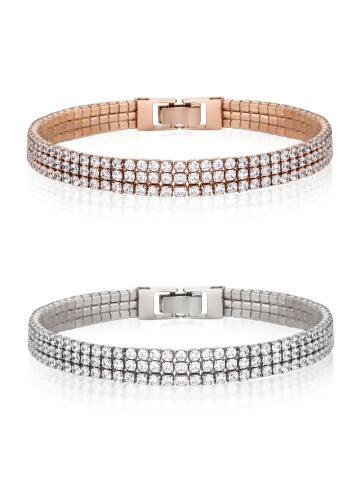 트리플 스톤 테니스 팔찌 ELBRBB103