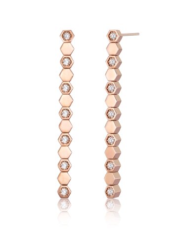 14K GF 헥사 글로우 드롭 귀걸이 GIGFEE014