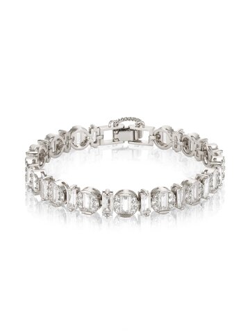 글로시 화이트 스톤 팔찌 GIBRBB001