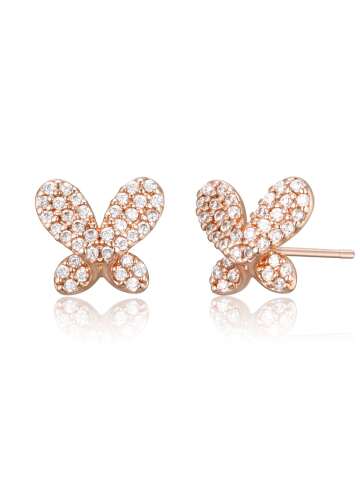 14K GF 핑크 버터플라이 귀걸이 C24EGF224