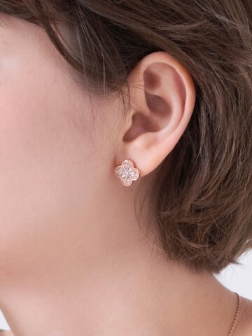 14K GF 로즈 페탈 귀걸이 C24EGF222