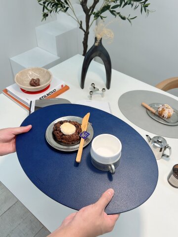 르엔미 에그 가죽트레이 라지(테이블매트)