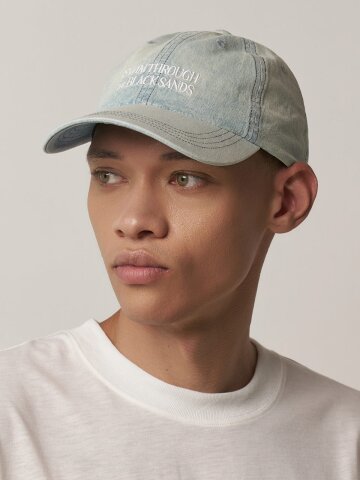 빈티지 연청 워싱데님 볼캡