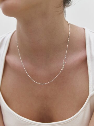 Hook Ball Chain Necklace