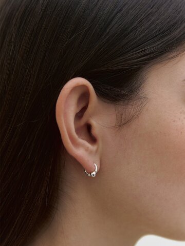 Ball One Touch Earring (2color)