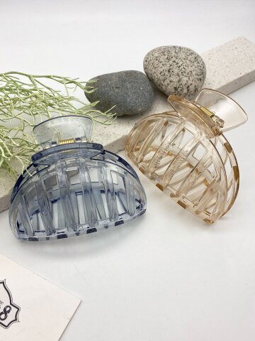 [CONCEPT8 by 신비]투명 컬러 볼륨 집게핀_CEHA250704