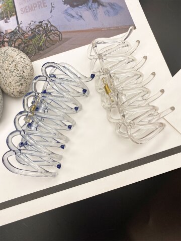 [CONCEPT8 by 신비]투명 컬러 컬링 집게핀_CEHA250705