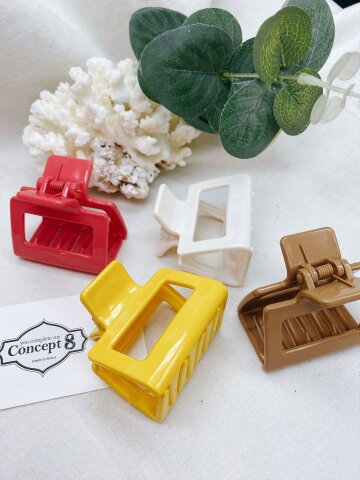 [CONCEPT8 by 신비]스퀘어 캔디컬러 집게핀_CEHA250706