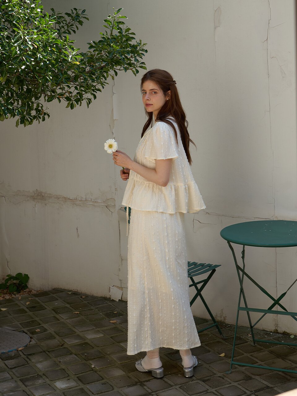 [메종르하르] 스파클링 블라우스 2color