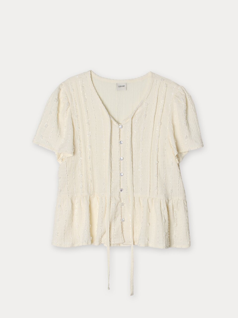 [메종르하르] 스파클링 블라우스 2color