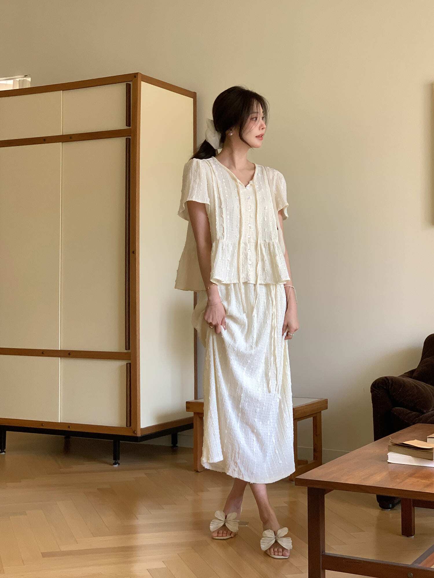 [메종르하르] 스파클링 스커트 2color