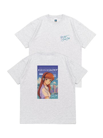 CITY POP GIRL TEE (LIGHT MELANGE)