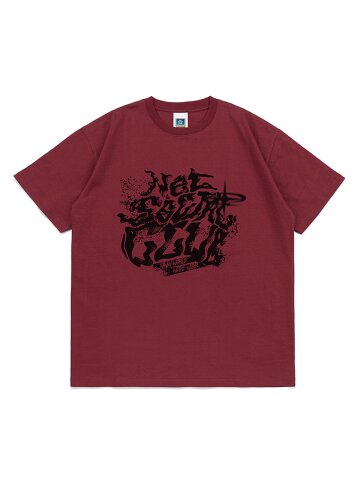 DISTORT TEE (BURGUNDY)