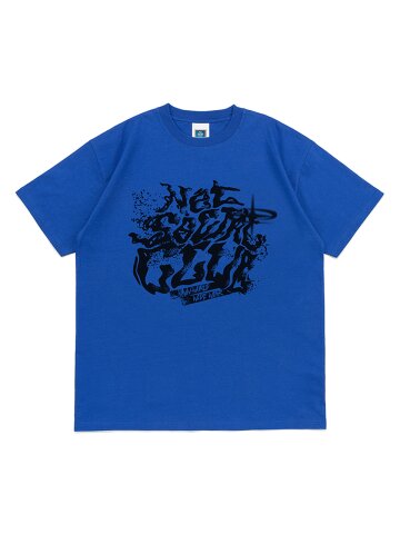 DISTORT TEE (OCEAN BLUE)