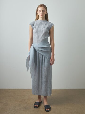 Pleated wrap Set _Gray