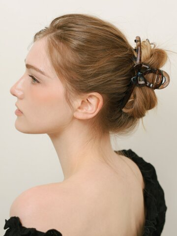 에띠에 프렌치 리본 포인트 클로 집게핀 A262