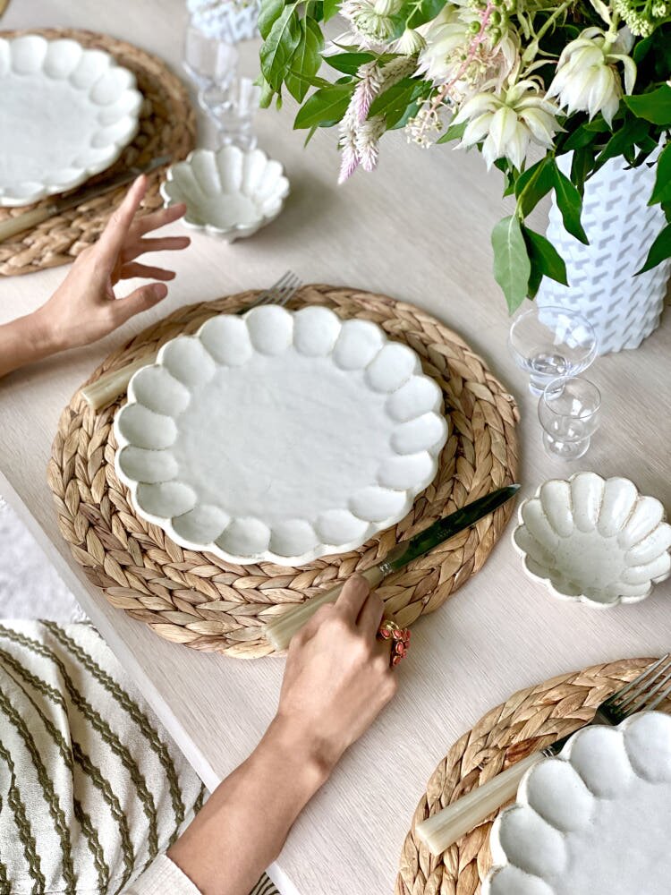 [카네코 코효] 링카 화이트 접시 27 - Kaneko Kohyo 플레이트 그릇