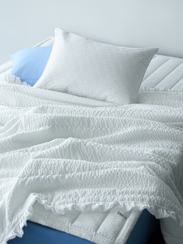 브리브 시어서커 순면 먼지없는 여름 냉감 차렵 이불 세트 3colors (SS/Q)